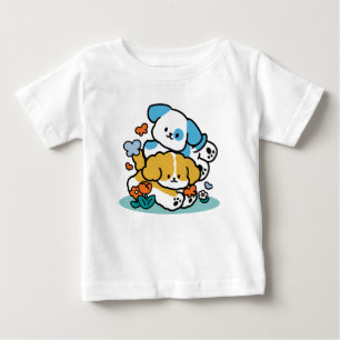 T-shirt Pour Bébé Rouler En Mai Comme De Joyeux Pups - Mignonne Chie