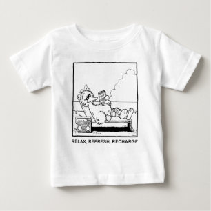 T-shirt Pour Bébé Rue Sésame Big Bird Relax Refresh Recharge