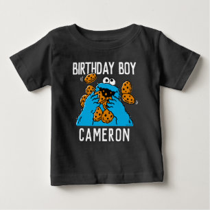 T-shirt Pour Bébé Rue Sésame   Cookie Monster 1er Anniversaire Bébé 