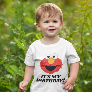 T-shirt Pour Bébé Rue Sésame   Elmo C'est mon anniversaire