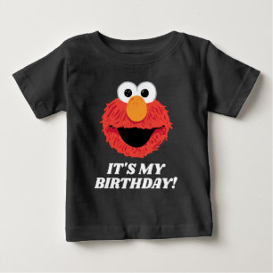 T-shirt Pour Bébé Rue Sésame   Elmo C'est mon T-shirt bébé anniversa