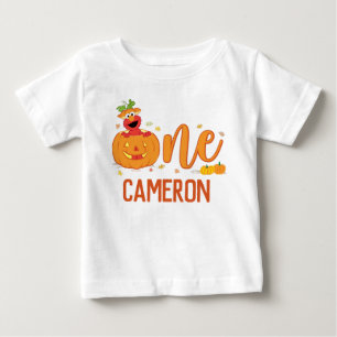 T-shirt Pour Bébé Rue Sésame - Elmo Citrouille 1er anniversaire