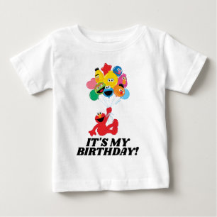 T-shirt Pour Bébé Rue Sésame   Elmo & Copains Anniversaire