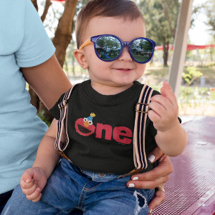 T-shirt Pour Bébé Rue Sésame   Elmo - Un premier anniversaire