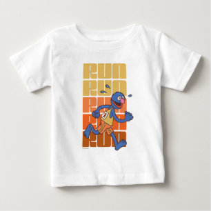 T-shirt Pour Bébé Rue Sésame   Exécution de Grover