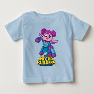 T-shirt Pour Bébé Rue Sésame Méca Builders Abby In Action