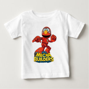 T-shirt Pour Bébé Rue Sésame Méca Builders Elmo En Action