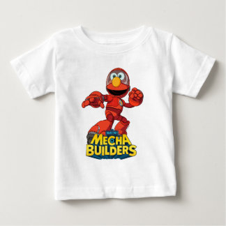 T-shirt Pour Bébé Rue Sésame | Méca Builders Elmo En Action