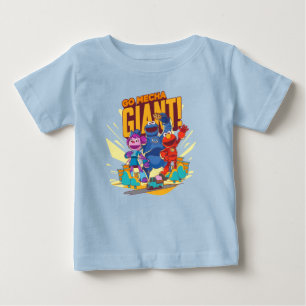 T-shirt Pour Bébé Rue Sésame   Méca Builders Go Mecha Giant!