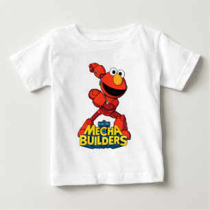T-shirt Pour Bébé Rue Sésame Mécaniciens Elmo