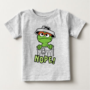 T-shirt Pour Bébé Rue Sésame Oscar le Grouch Nope!