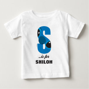 T-shirt Pour Bébé S est pour Stitch  Ajouter votre nom