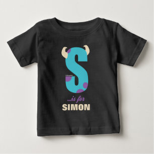 T-shirt Pour Bébé S est pour Sulley  Ajouter votre nom