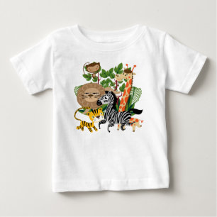 T-shirt Pour Bébé Safari animal