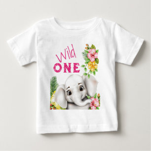 T-shirt Pour Bébé Safari Elephant Jungle Personnalisé