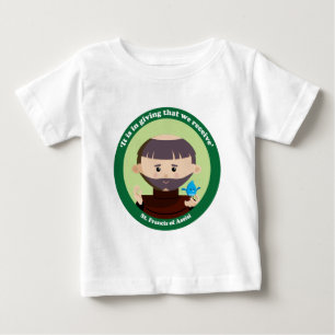T-shirt Pour Bébé Saint François d'Assise