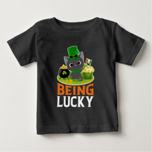 T-shirt Pour Bébé Saint Patrick's Day Être chanceux