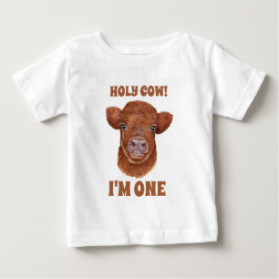 T-shirt Pour Bébé Saint Vache Je suis un Vache de Vache de Haute-Ter