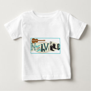T-shirt Pour Bébé Salutations de Nashville Retro