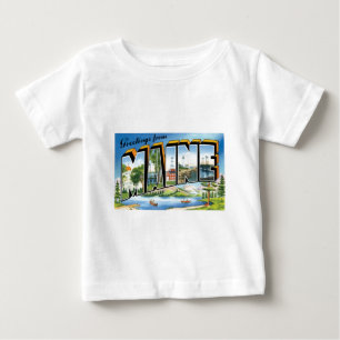 T-shirt Pour Bébé Salutations du Maine !