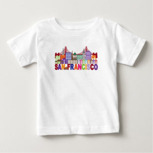 T-shirt Pour Bébé San Francisco, Californie   Design de typographie