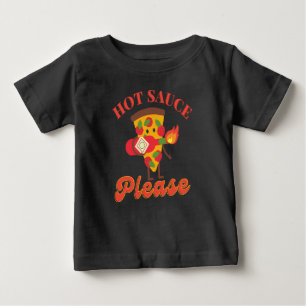 T-SHIRT POUR BÉBÉ SAUCE CHAUDE S'IL VOUS PLAÎT - AMATEUR DE SAUCE PI