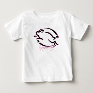 T-shirt Pour Bébé Saut du contour de lapin