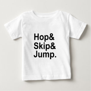 T-shirt Pour Bébé Sauter à cloche-pied   Activité d'expression idiom