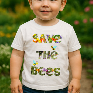 T-shirt Pour Bébé Sauvez les abeilles (anglais)