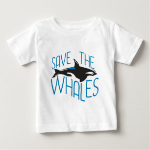 T-shirt Pour Bébé Sauvez les baleines