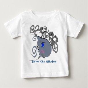 T-shirt Pour Bébé Sauvez Les Baleines -