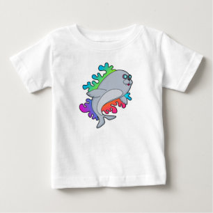T-shirt Pour Bébé Sceau avec lunettes