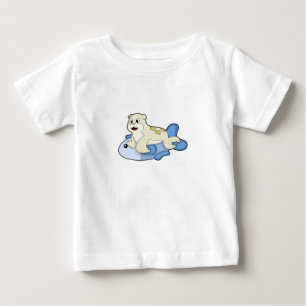 T-shirt Pour Bébé Sceau avec poisson