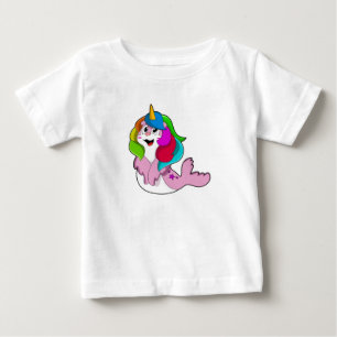 T-shirt Pour Bébé Sceau comme licorne