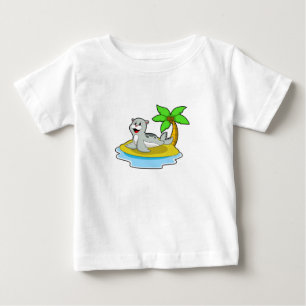 T-shirt Pour Bébé Sceau sur l'île