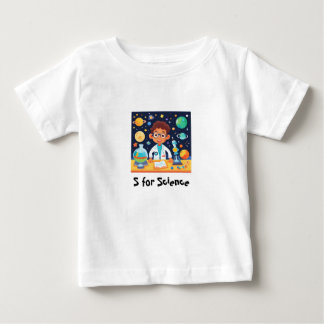 T-shirt Pour Bébé science gamin ( s pour science )