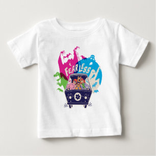 T-shirt Pour Bébé Scooby-Doo La Machine Mystérieuse Sans Peur