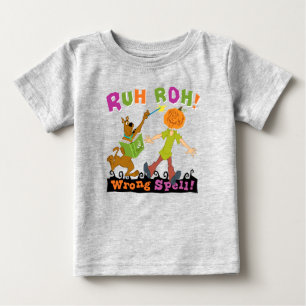 T-shirt Pour Bébé Scooby-Doo Ruh Roh ! Mauvais sort !