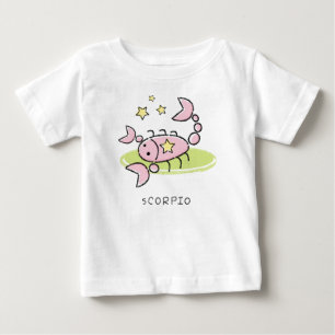 T-shirt Pour Bébé Scorpion de zodiaque