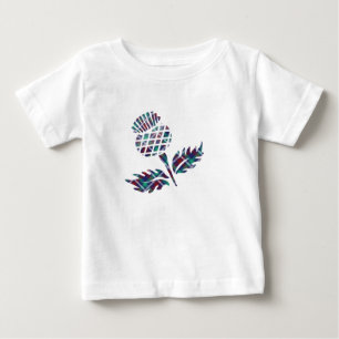 T-shirt Pour Bébé Scottish Thistle Tartan Plaid Gift