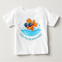 Sea Adventure | Cute poisson d'or avec lunettes de
