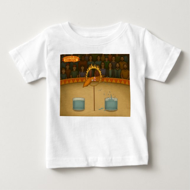 T-shirt Pour Bébé Seiche giclante (Devant)