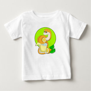 T-shirt Pour Bébé Serpent avec verre de jus de citron