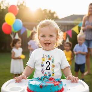T-shirt Pour Bébé Sesame Street Confetti Anniversaire