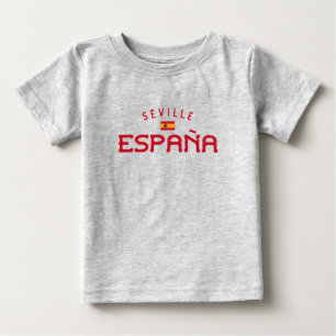 T-shirt Pour Bébé Séville Espagne en détresse (Espagne)