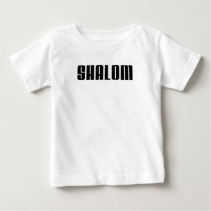 T-shirt Pour Bébé Shalom - Mot hébreu - Paix et Harmonie juive