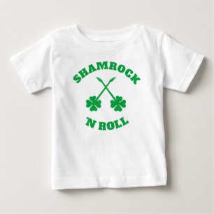 T-shirt Pour Bébé Shamrock 'n Roll Grunge