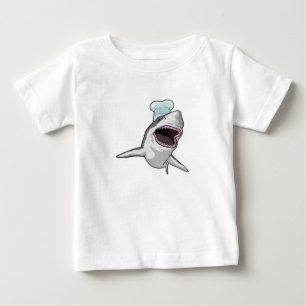 T-shirt Pour Bébé Shark as Cook