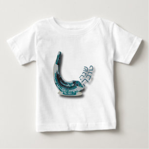 T-shirt Pour Bébé Shofer bleu Shana Tova