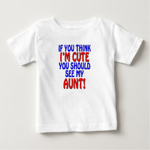 T-shirt Pour Bébé Si vous pensez que je suis mignon, vous devrais